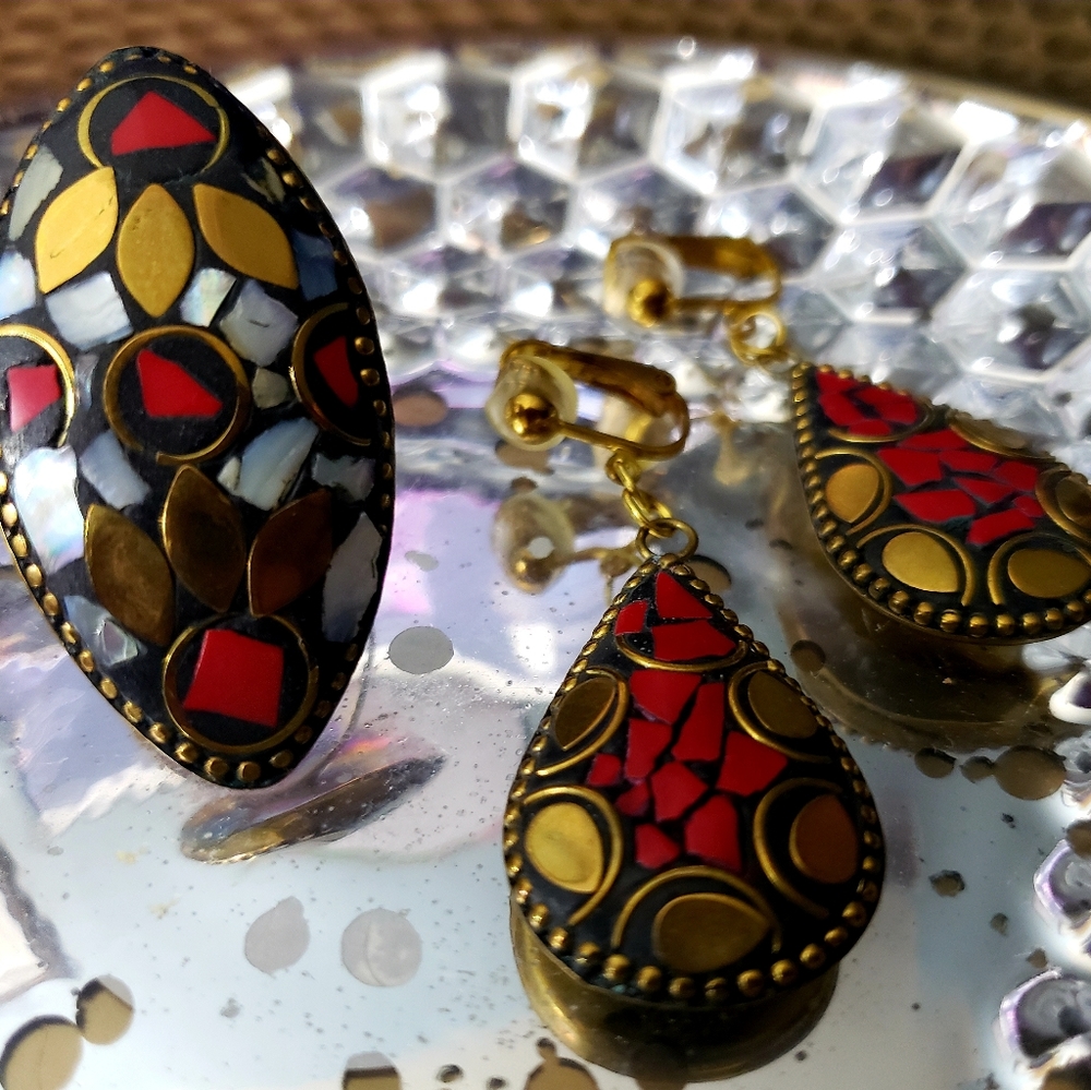 Sassy Jones Earrings & Ring